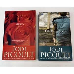 Jodi Picoult Lot of 2 Books Perfect Match & Mercy Paperback Fiction